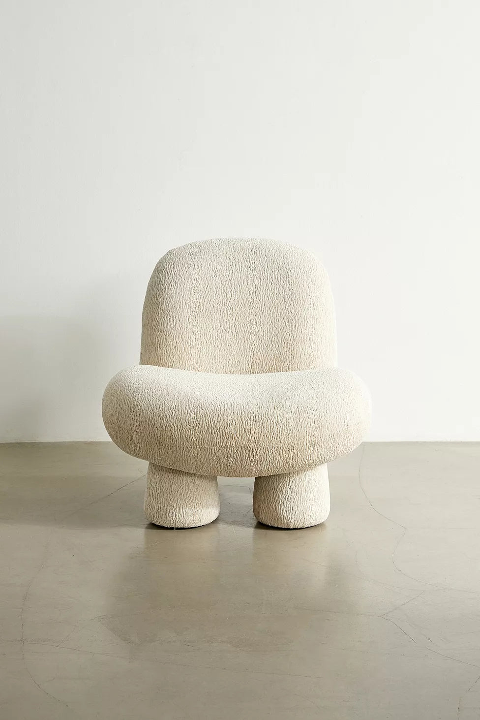 Cream Boucle Bubble Chair