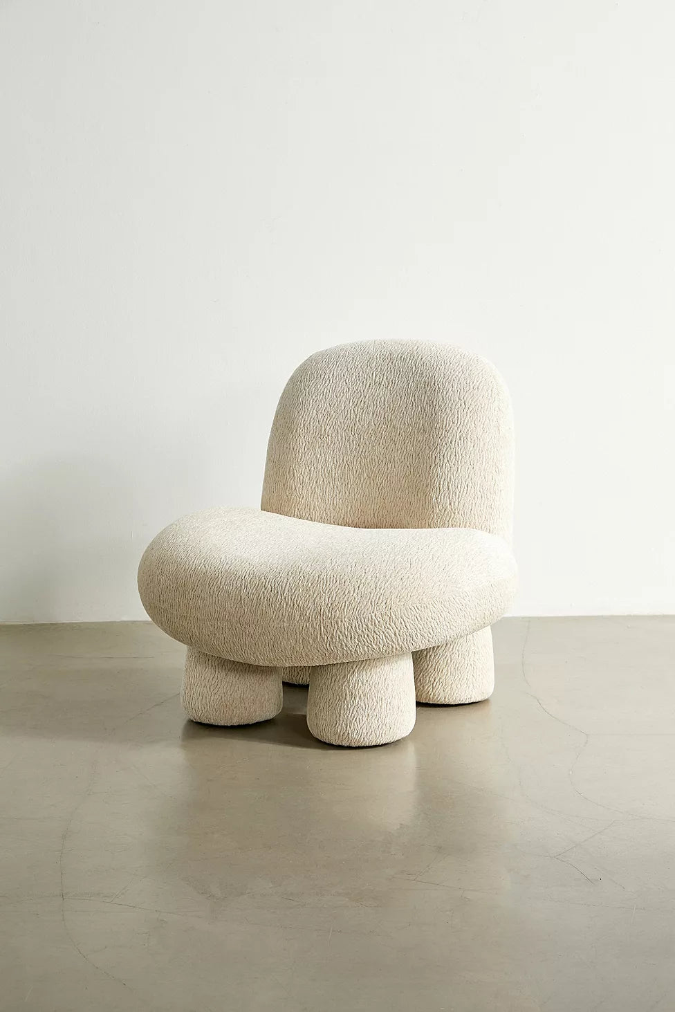 Cream Boucle Bubble Chair