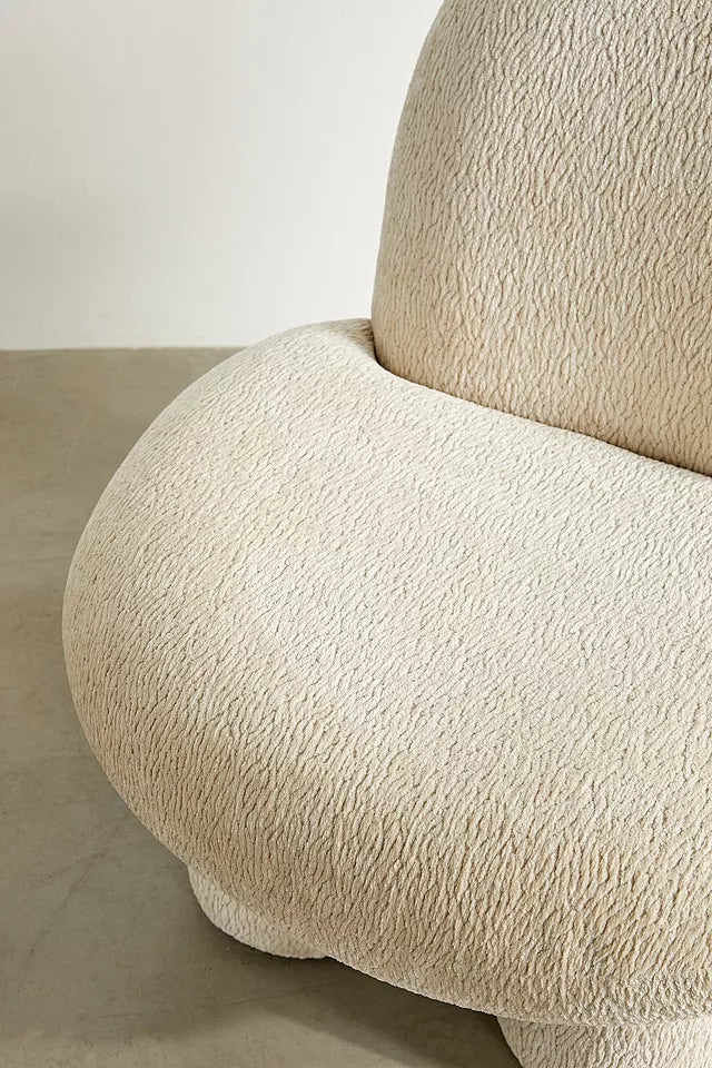 Cream Boucle Bubble Chair