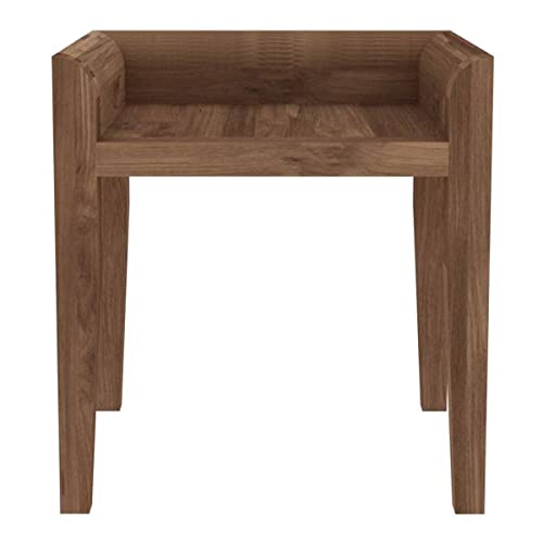Solid Teak Wooden Single Seater Bar Chair/Stool