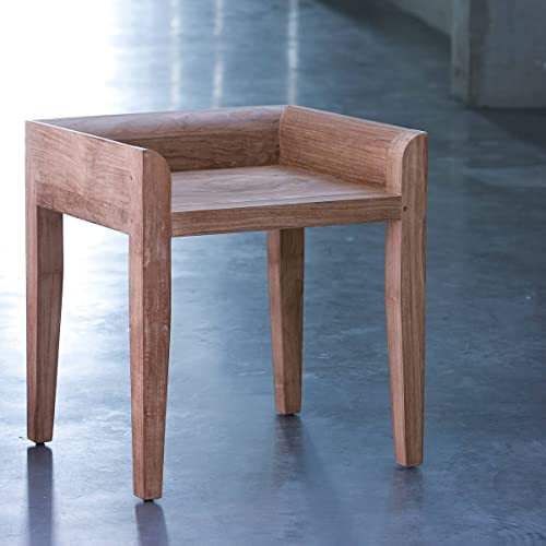 Solid Teak Wooden Single Seater Bar Chair/Stool
