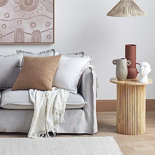 Rocco Pedestal End Table, Natural