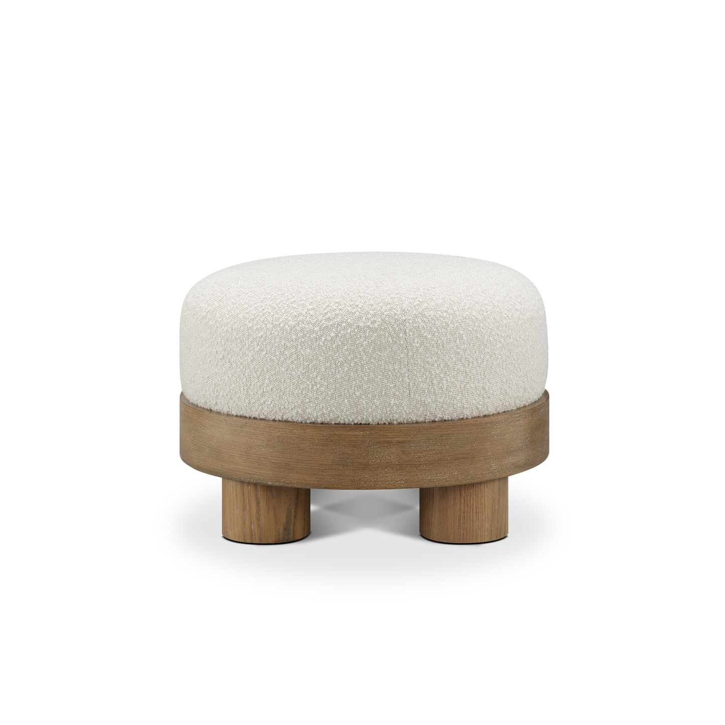 Nomad Pouf Solid Wood Ottoman Stool, Sofa Tea Stool, Change Shoes Bench, Footrest Stepstool,for Living Room, Bedroom