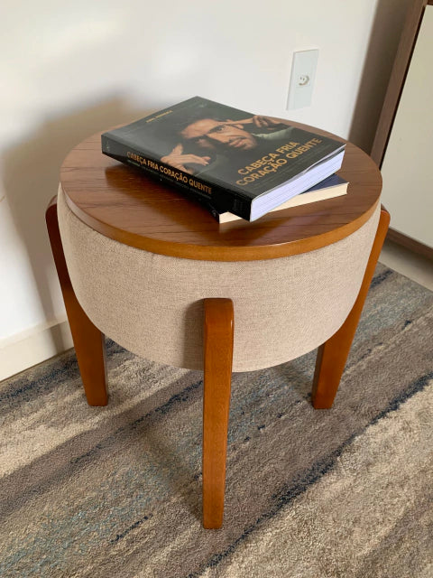 Paris Style with beige linen side table